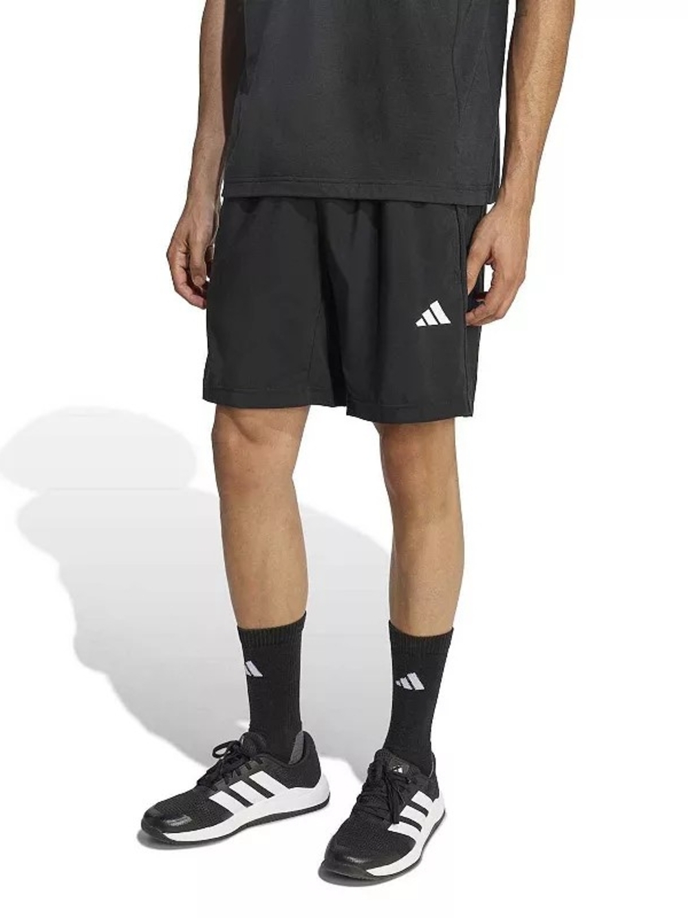 Adidas Men’s Black Athletic Shorts and T Shirt Set
